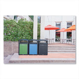Rubbermaid® Commercial Medium Prelabeled Compost Waste Panels for Tailor and Landmark Series Containers, 20.72" x 0.5" x 27.95", Green, 4/Carton (RCP2182673) Case of 4