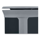 Rubbermaid® Commercial ENHANCE Series Waste Receptacle, 13 gal, Metal, Pearl Gray/Umbra Gray (RCP2172851) Each