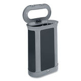 Rubbermaid® Commercial ENHANCE Series Waste Receptacle, 13 gal, Metal, Pearl Gray/Umbra Gray (RCP2172851) Each