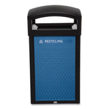 Rubbermaid® Commercial Large Prelabeled Recycled Waste Panels for Tailor and Landmark Series Containers, 20.72" x 0.5" x 34.33", Blue, 4/Carton (RCP2182674) Case of 4