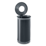 Rubbermaid® Commercial ENHANCE Series Waste Receptacle, 23 gal, Metal, Pearl Gray/Umbra Gray (RCP2172849) Each