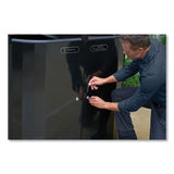 Rubbermaid® Commercial RESIST Dual Stream Waste and Recycling Container, 46 gal, Metal, Black (RCP2184980) Each