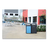 Rubbermaid® Commercial Large Prelabeled Landfill Waste Panels for Tailor and Landmark Series Containers 20.72" x 0.5" x 34.33", Black, 4/Carton (RCP2182679) Case of 4