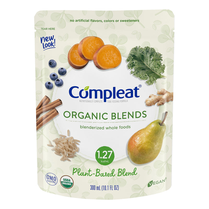 Compleat® Organic Blends Oral Supplement Plant Blend Flavor Liquid 10.1 oz. Pouch (1092412_EA) 1/EA