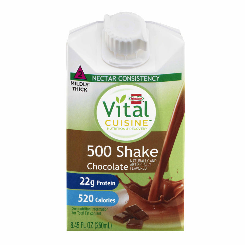 Hormel Vital Cuisine® 500 Shakes Oral Supplement Chocolate Flavor Liquid 8.45 oz. Carton (1083958_EA) 1/EA