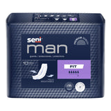 Seni® Man Fit Bladder Control Pad 3-1/2 X 15-7/10 Inch Moderate Absorbency Super Absorbent Core One Size Fits Most (1231331_PK) 10/PK