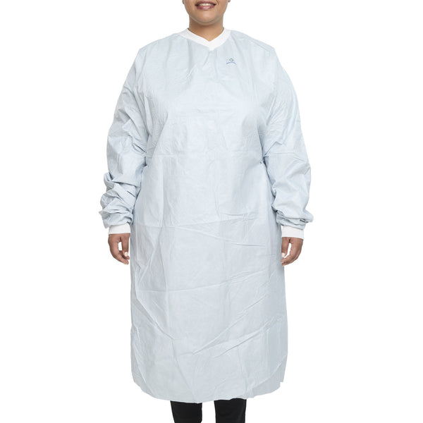 Aero Chrome Surgical Gown with Towel 2X-Large Silver Sterile AAMI Level 4 Disposable (1059356_CS) 28/CS