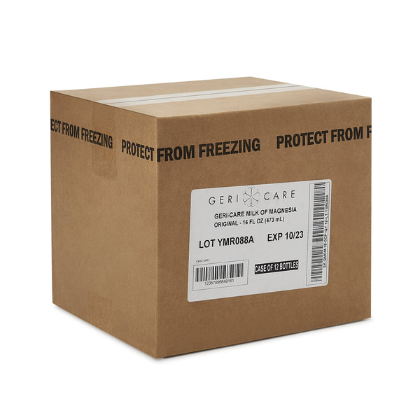 Geri-Care® Laxative Original Flavor Oral Suspension 16 oz. 400 mg / 5 mL Strength Magnesium Hydroxide (633795_CS) 12/CS