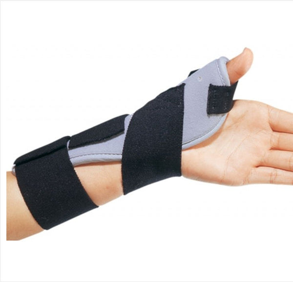 ThumbSPICA™ Thumb Splint One Size Fits Most Hook and Loop Closure Left Hand Black / Blue (412020_EA) 1/EA