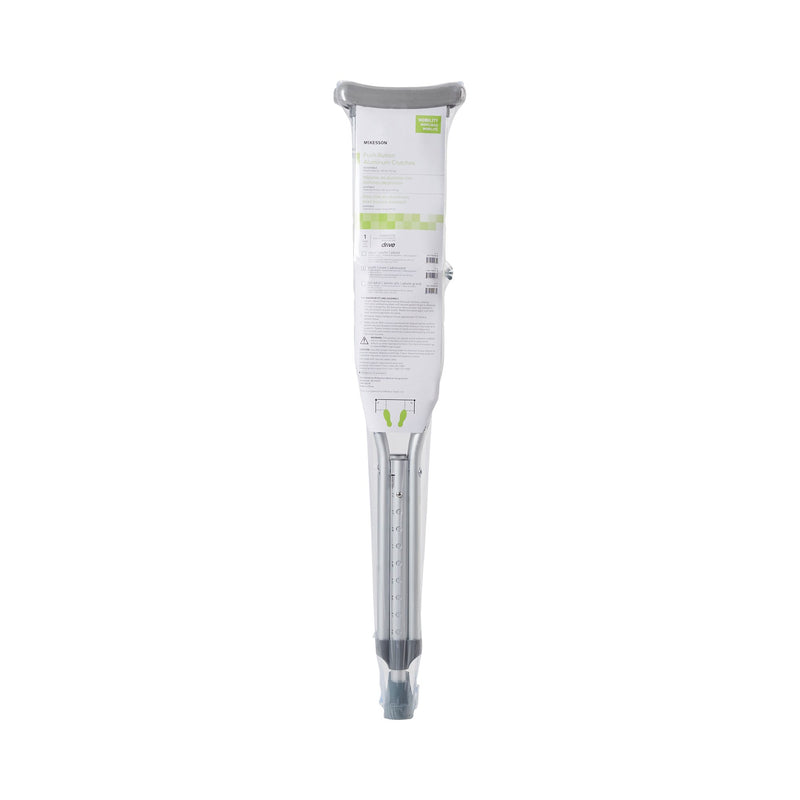 McKesson Underarm Crutches Youth 4 Foot 6 Inch to 5 Foot 2 Inch User Height Aluminum Frame 350 lbs. Weight Capacity (1065233_PR) 1/PR