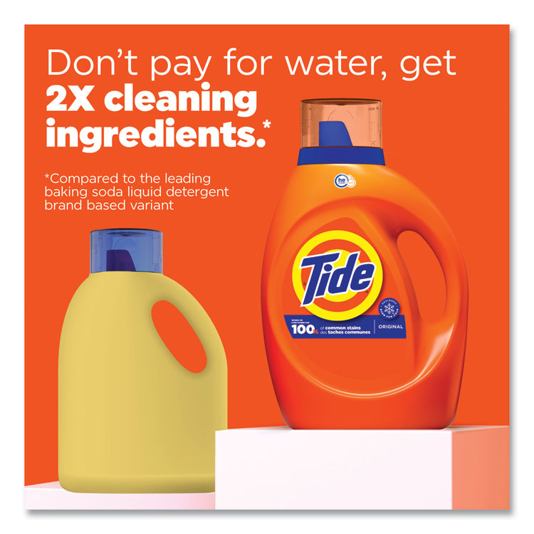 Tide® HE Laundry Detergent, Original Scent, Liquid, 64 Loads, 92 oz Bottle (PGC40217EA)