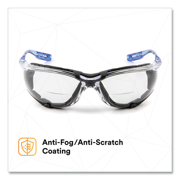 3M™ CCS Protective Eyewear with Foam Gasket, +1.5 Diopter Strength, Blue Plastic Frame, Clear Polycarbonate Lens (MMMVC215AF)