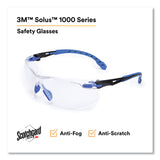 3M™ Solus 1000 Series Safety Glasses, Blue Plastic Frame, Clear Polycarbonate Lens (MMMS1101SGAF) Each