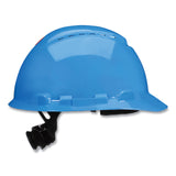 3M™ SecureFit H-Series Hard Hats, H-700 Vented Cap with UV Indicator, 4-Point Pressure Diffusion Ratchet Suspension, Blue (MMMH703SFVUV)
