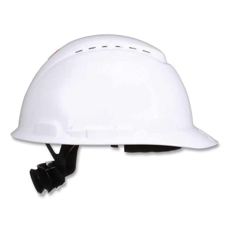 3M™ SecureFit H-Series Hard Hats, H-700 Front-Brim Cap with UV Indicator, 4-Point Pressure Diffusion Ratchet Suspension, White (MMMH701SFVUV) Each