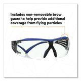 3M™ SecureFit Protective Eyewear, 200 Series, Blue/Gray Plastic Frame, Clear Polycarbonate Lens (MMMSF204SGAFBLU) Each