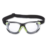 3M™ Solus 1000-Series Safety Glasses, Green Plastic Frame, Clear Polycarbonate Lens (MMMS1201SGAFKT)