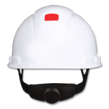 3M™ SecureFit H-Series Hard Hats, H-700 Front-Brim Cap with UV Indicator, 4-Point Pressure Diffusion Ratchet Suspension, White (MMMH701SFVUV) Each