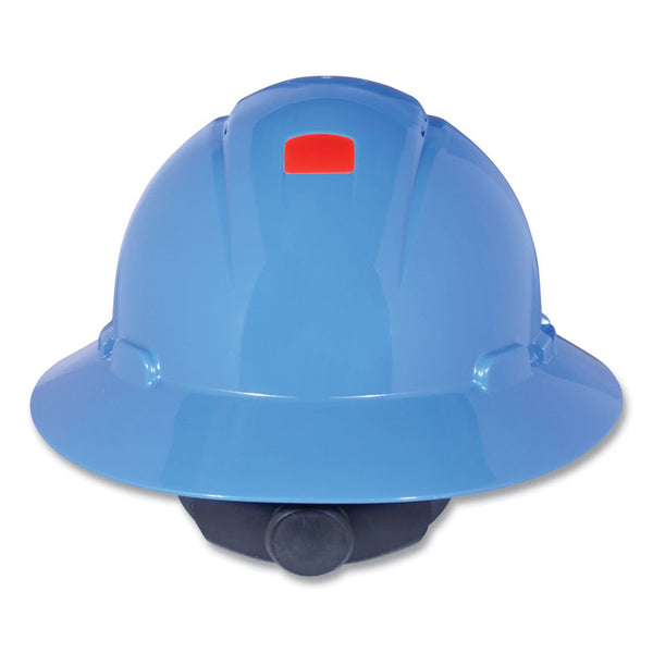 3M™ SecureFit H-Series Hard Hats, H-800 Hat with UV Indicator, 4-Point Pressure Diffusion Ratchet Suspension, Blue (MMMH803SFRUV) Each