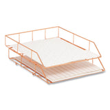 U Brands Desktop Fashion Filing Set - Rose Gold - 10 (UBR2104U0001) Each