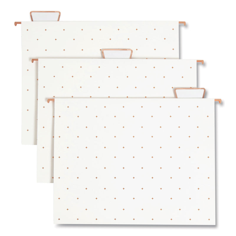 U Brands Desktop Fashion Filing Set - Rose Gold - 10 (UBR2104U0001) Each