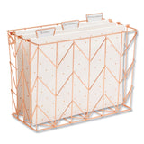 U Brands Desktop Fashion Filing Set - Rose Gold - 10 (UBR2104U0001) Each
