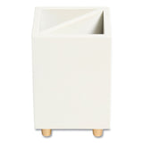 U Brands Juliet Pencil Cup, 3"w x 3"d x 4"h, White (UBR3466U0312) Each