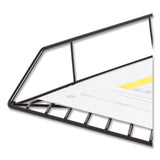 U Brands Vena Paper Tray, 1 Section, Holds 11" x 8.5" Sheets, 10.04 x 12.44 x 2.01, Black (UBR3840U0312) Each