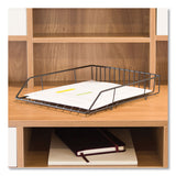 U Brands Vena Paper Tray, 1 Section, Holds 11" x 8.5" Sheets, 10.04 x 12.44 x 2.01, Black (UBR3840U0312) Each