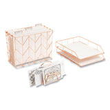 U Brands Desktop Fashion Filing Set - Rose Gold - 10 (UBR2104U0001) Each