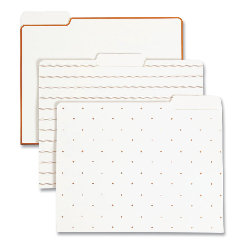 U Brands Desktop Fashion Filing Set - Rose Gold - 10 (UBR2104U0001) Each