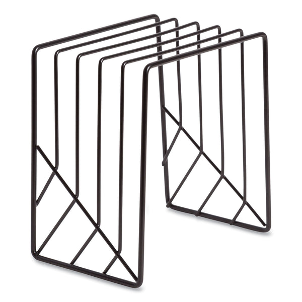 U Brands Vena Wire Letter Sorter, 5 Sections, Assorted Sizes, 3.94 x 5.24 x 6.1, Black (UBR3841U0312) Each