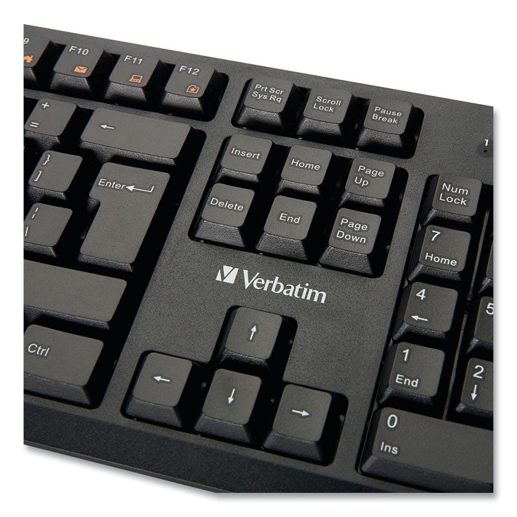 Verbatim® Wired Keyboard, Black (VER70735)