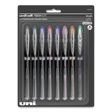 uniball® VISION ELITE Hybrid Gel Pen, Stick, Fine 0.5 mm, Assorted Ink and Barrel Colors (UBC58092PP) Set of 8