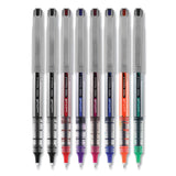 uniball® VISION Needle Roller Ball Pen, Stick, Fine 0.7 mm, Assorted Ink and Barrel Colors, 8/Pack (UBC1734916) Set of 8