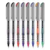 uniball® VISION Needle Roller Ball Pen, Stick, Fine 0.7 mm, Assorted Ink and Barrel Colors, 8/Pack (UBC1734916) Set of 8