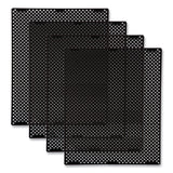 Rubbermaid® Commercial Medium General Purpose Perforated Panels for Tailor and Landmark Series Containers, 20.72" x 0.5" x 27.95", Black, 4/Carton (RCP2182610) Case of 4
