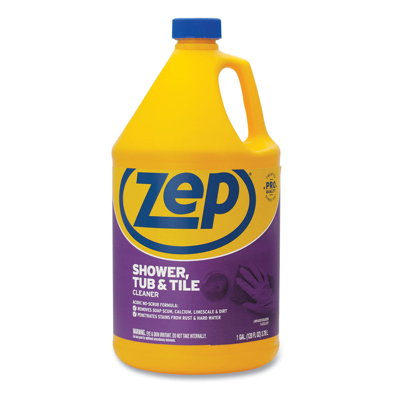 Shower Tub and Tile Cleaner, Pleasant Scent, 1 gal, 4/Carton (ZPEZUSTT128A) Case of 4