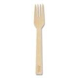 World Centric® Bamboo Cutlery, Fork, 6.7", Natural, 2,000/Carton (WORFOBB67) Case of 2000