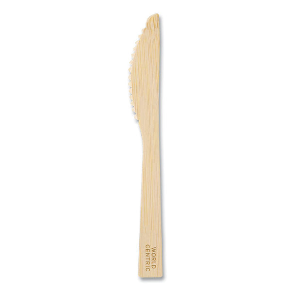World Centric® Bamboo Cutlery, Knife, 6.7", Natural, 2,000/Carton (WORKNBB67)