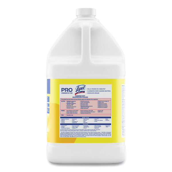 LYSOL Brand Disinfectant Deodorizing Cleaner Concentrate, Lemon Scent, 128 oz Bottle (RAC99985EA) Each