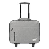 Solo Re:Start Underseat Rolling Case, 15.6”, 16 x 6 x 14, Light Gray (USLUBN91510)