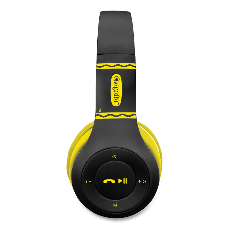 Crayola Boost Active Wireless Headphones, Black/Yellow (MIGCHPBT348K) Each