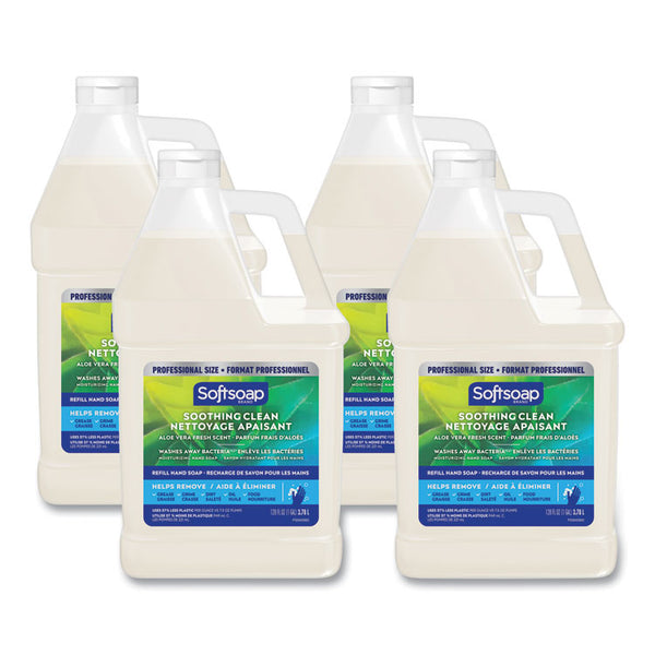 Softsoap® Liquid Hand Soap Refill with Aloe, Aloe Vera Fresh Scent,  1 gal Refill Bottle, 4/Carton (CPC61036483CT)