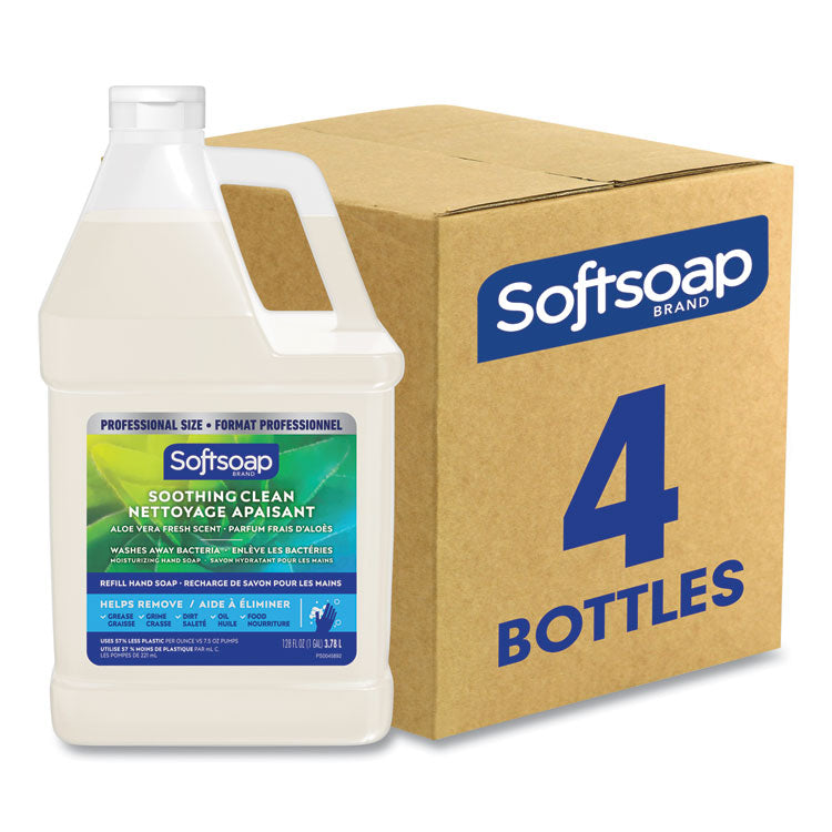 Softsoap® Liquid Hand Soap Refill with Aloe, Aloe Vera Fresh Scent,  1 gal Refill Bottle, 4/Carton (CPC61036483CT)