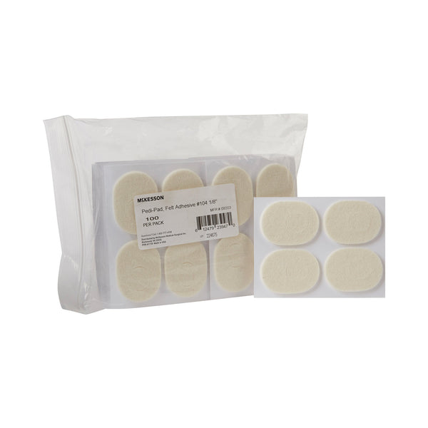 McKesson Pedi-Pad Foot Pad Size 104 Adhesive Foot (1111080_PK) 100/PK