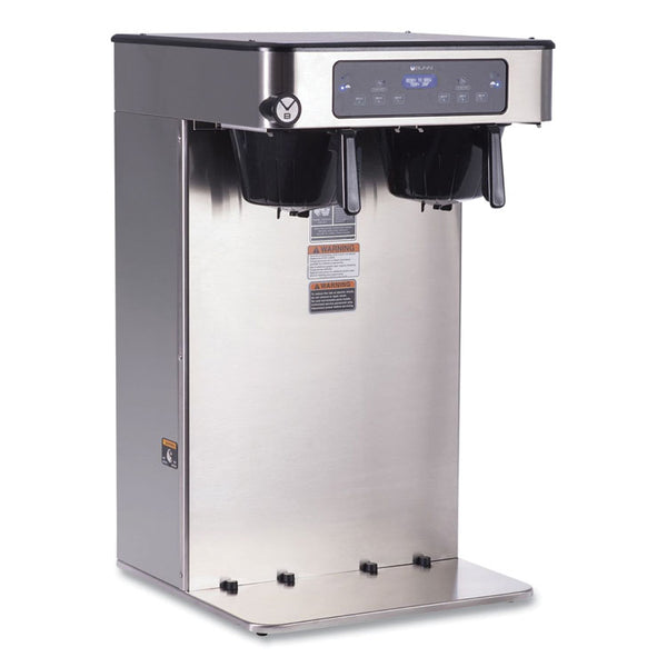 BUNN® ICB Infusion Series Twin Tall Coffee Brewer, 51 Cups, Silver/Black, Ships in 7-10 Business Days (BUN532000101)