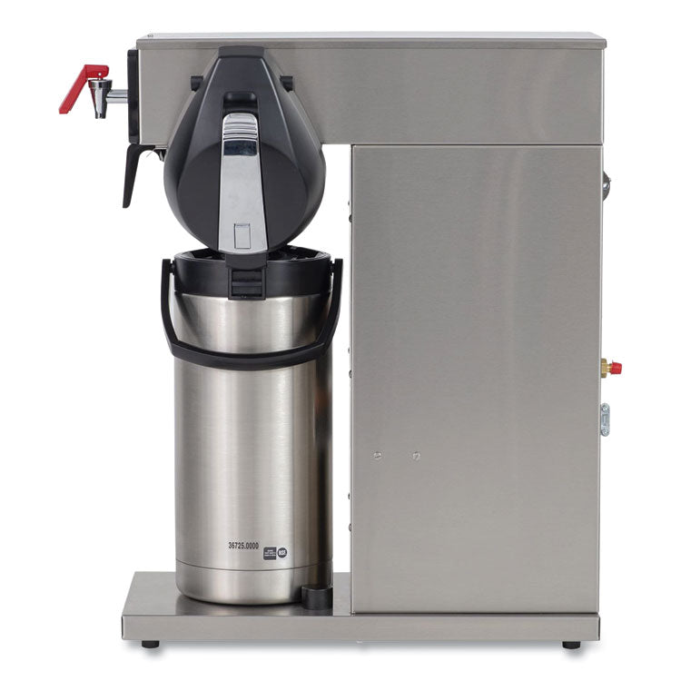 BUNN® AXIOM® DV-APS Airpot System, 12 Cups, Silver/Black, Ships in 7-10 Business Days (BUN387000010)