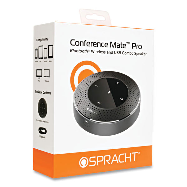 Spracht Conference Mate Pro Bluetooth and USB Wireless Speaker, Black (SPTMCP4010) Each