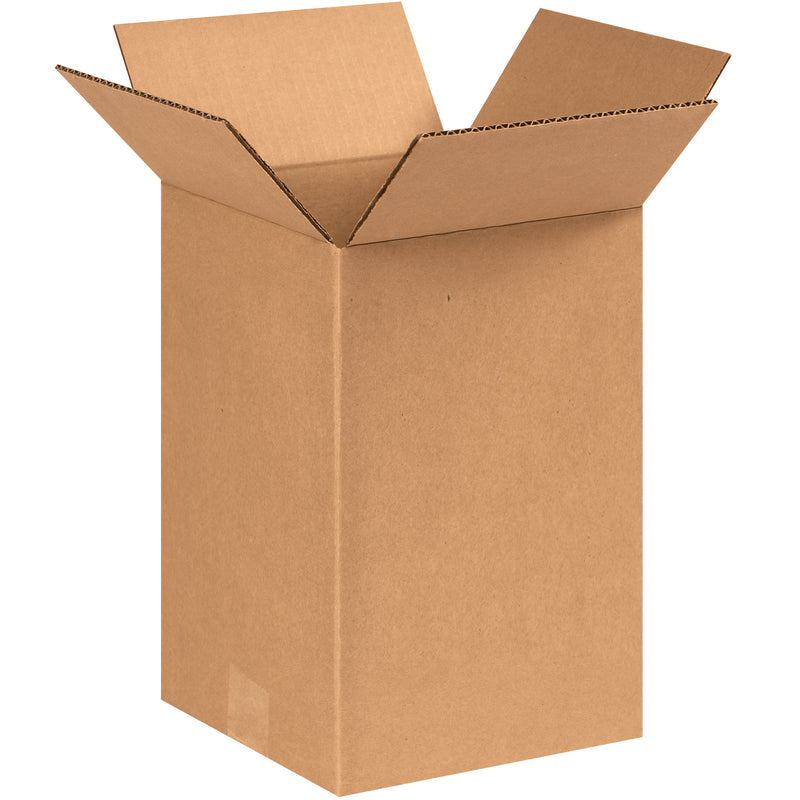 8 x 8 x 12" Corrugated Boxes, Bundle Of 25 Bundle Of 25